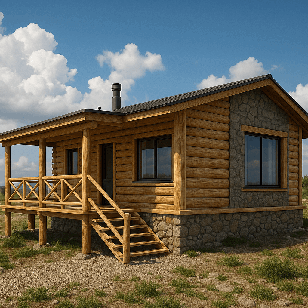 modelo cabañas de tronco